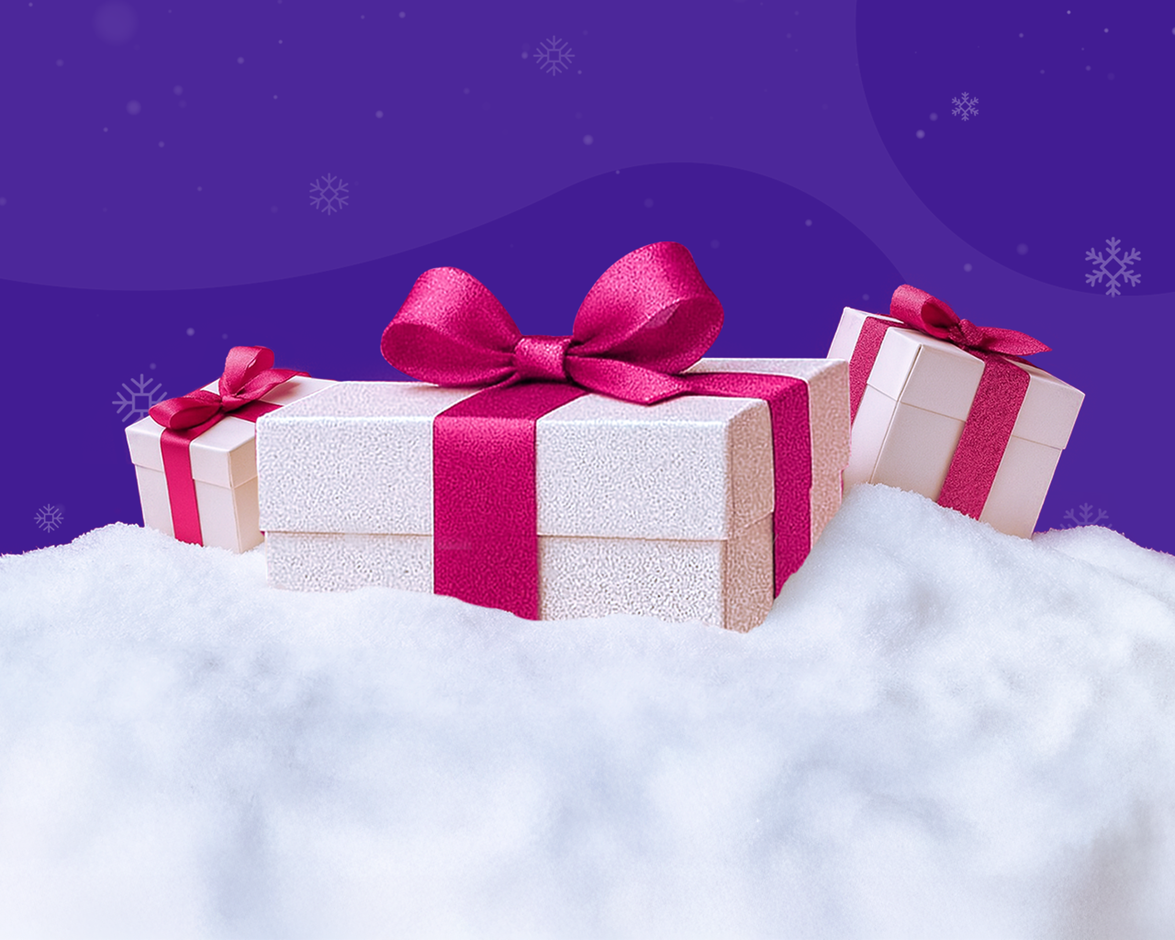 prazdna zatvorena krabica na bielom snehu