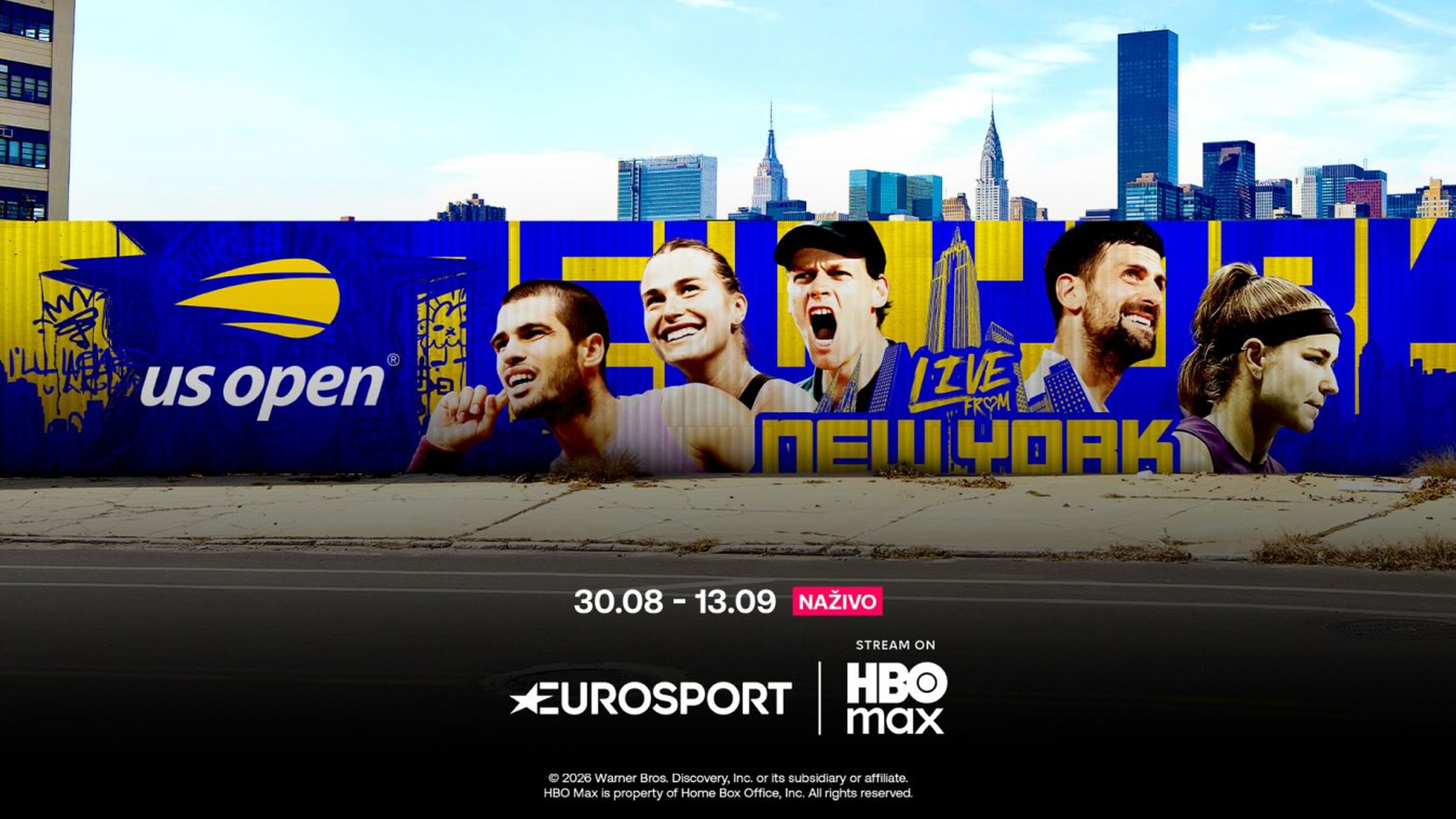 US Open na Eurosport