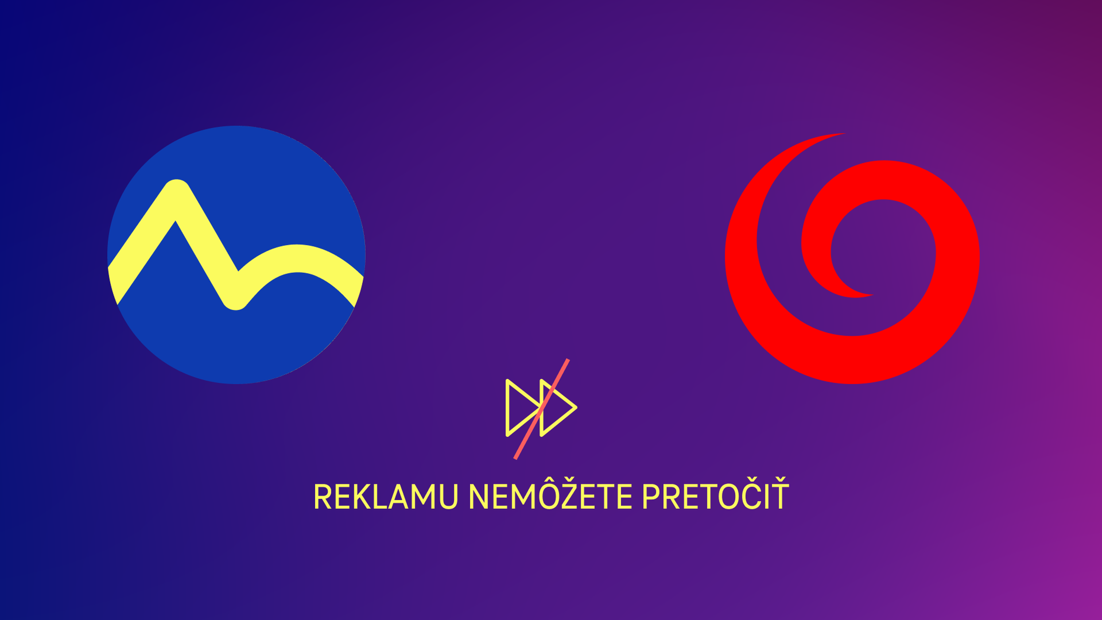 Logá TV Markíza a Joj s textom, že reklamu nemôžete pretočiť
