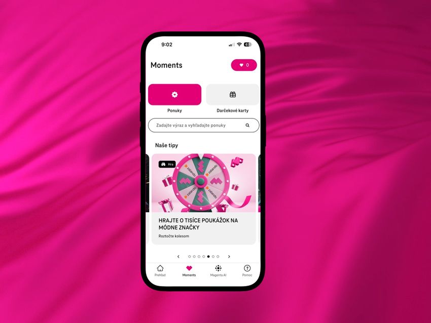 Magenta Moments v appke