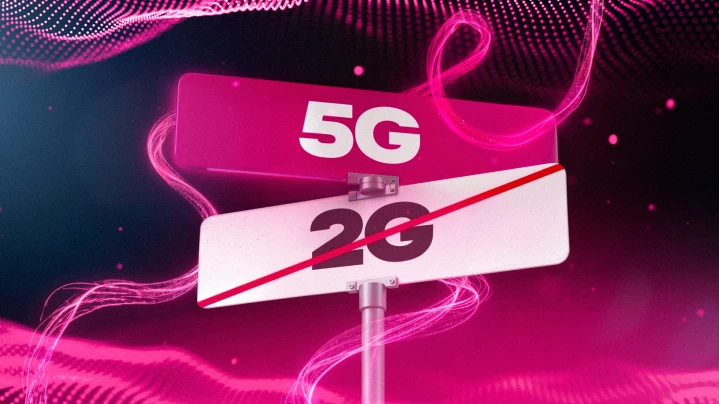 Ilustrácia vypínania 2G siete a prechodu na 5G.